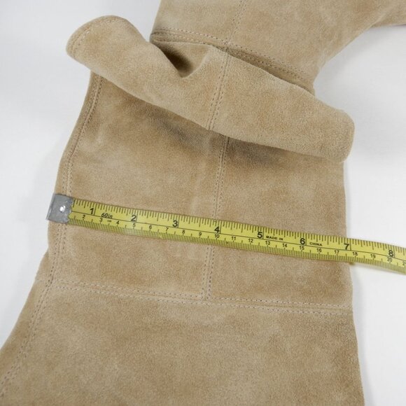 Free People London Calling Wedge Over-the-Knee Boots Size 37 7 Stone Suede NEW - Picture 10 of 15